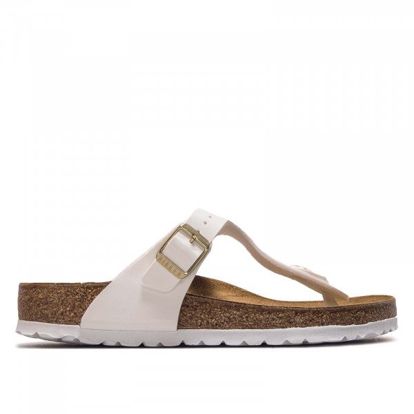 Damen Sandale - Gizeh BS - Patent White / normale Weite