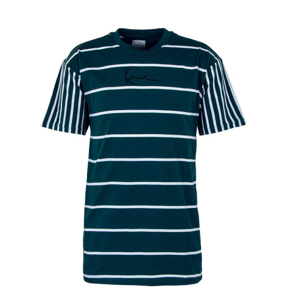 Herren T-Shirt - Small Signature Block Stripe - Dark Teal