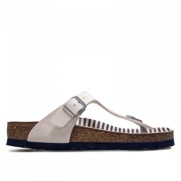 Damen Sandale - Gizeh K BS Nautical Stripes - White / normale Weite