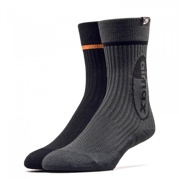 Nike Socks 2Pk Air Max Black Orange