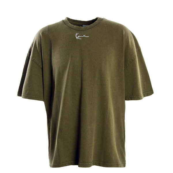 Herren T-Shirt - Small Sign Heavy Jersey - Wash Olive