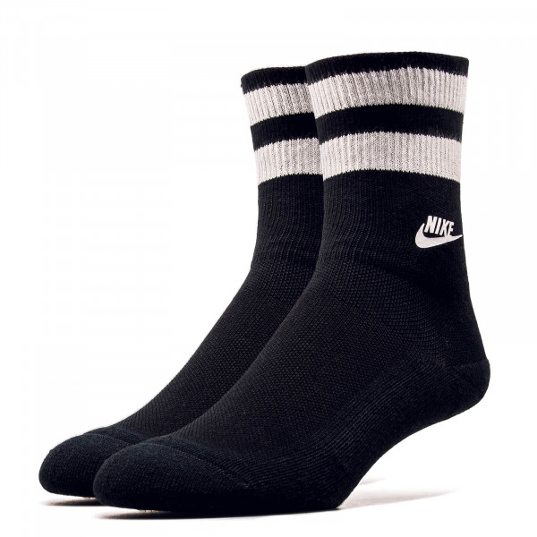 Nike Socks Fold Over Cuff Black White