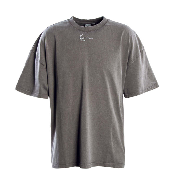 Herren T-Shirt - Small Sign Heavy Jersey Wash - Grey