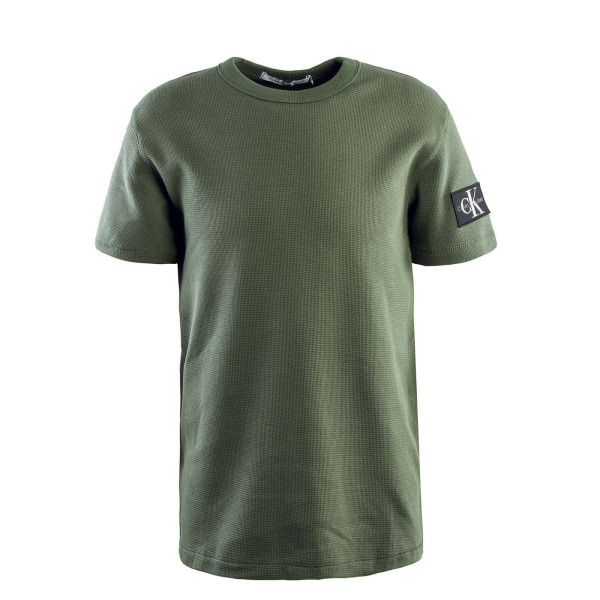 Herren T-Shirt - Badge Waffle - Thyme Green