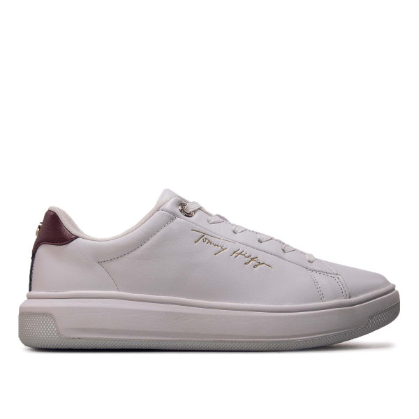 Damen Sneaker - Signature Court - White / Bordeaux