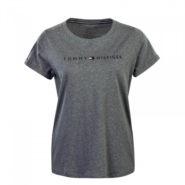 Damen T-Shirt RN Logo Grey Black