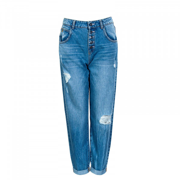 Damen Jeans - Troy Life HW Carrot - Medium Blue