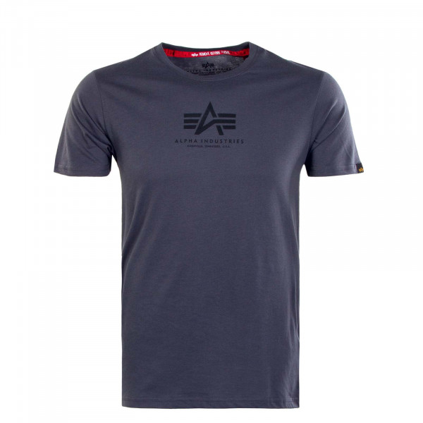 Herren T-Shirt - Basic ML - Grey / Black / Black