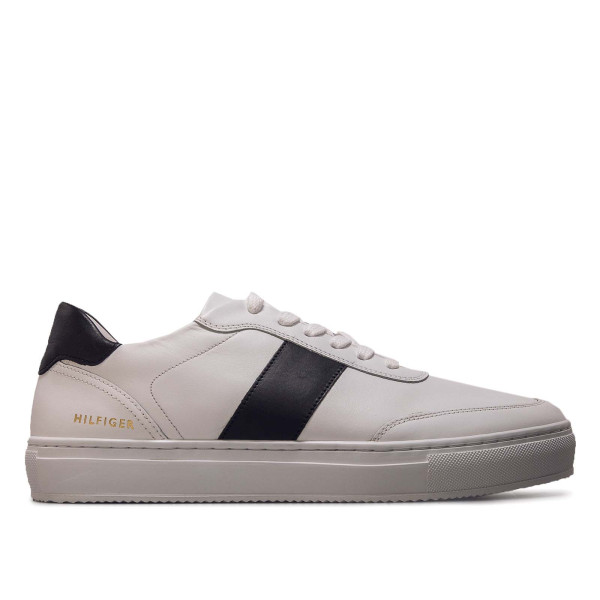 Herren Sneaker - Premium Cupsole Stripe - White / Black