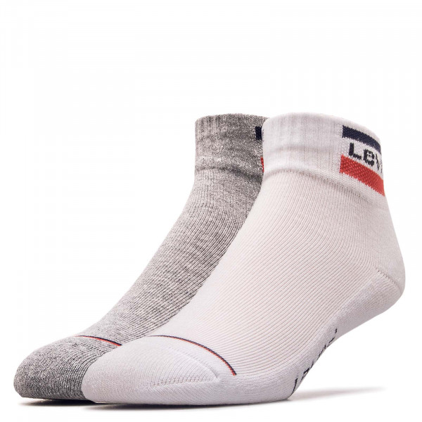 2er-Pack Socken Pairs 144NDL Mid White Grey