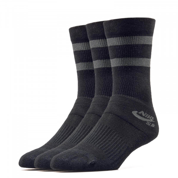 Nike SB Socks SX 5760 3er P Black Grey