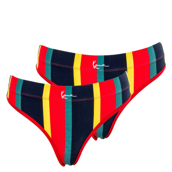 Damen Unterwäsche - String Brazilian Stripe - Red