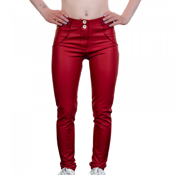 Damen Hose - WR.UP® 1 RC006 Red R680 - Regular Waist Skinny - Red