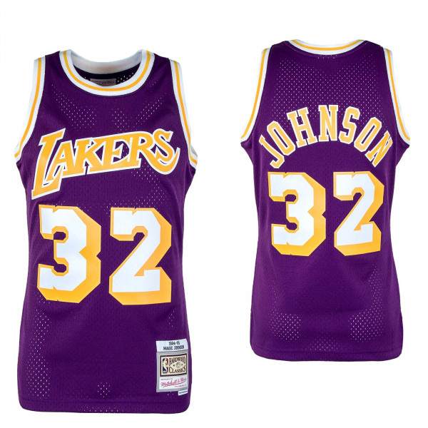 Herren Trikot - NBA Jersey LA LAKERS Magic Johnson - purple