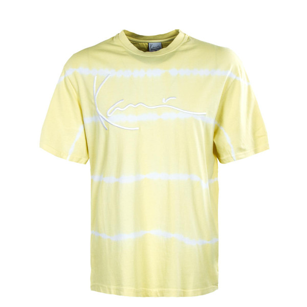 Herren T-Shirt - Signature Tie Dye - Light Yellow / White