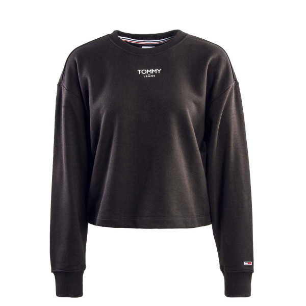 Damen Sweatshirt - Rlx Crop Ess Logo - Black