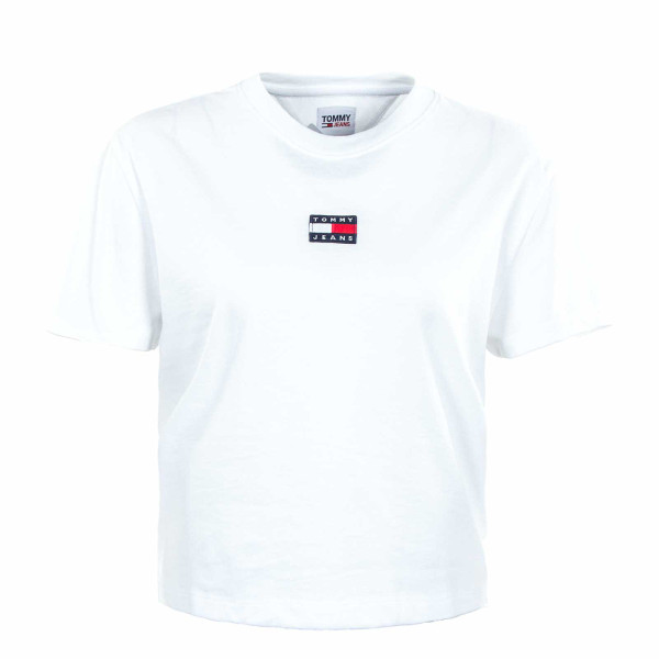 Damen T-Shirt - Tommy Center Badge - White