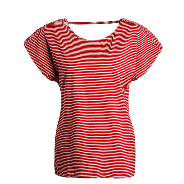 Damen T-Shirt - May Life Open Back - High Risk Stripe C
