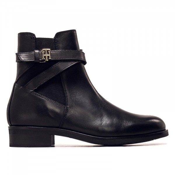 Damen Boots - Hardweare On Belt Flat - Black