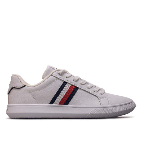 Herren Sneaker - Corporate Leather Cup Stripes - White