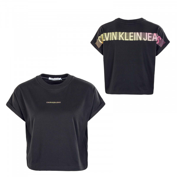Damen T-Shirt - Degrade Back Logo Tee 6247 - Black