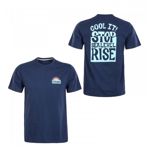 Herren T-Shirt - Stop The Rise Responsibili - Navy