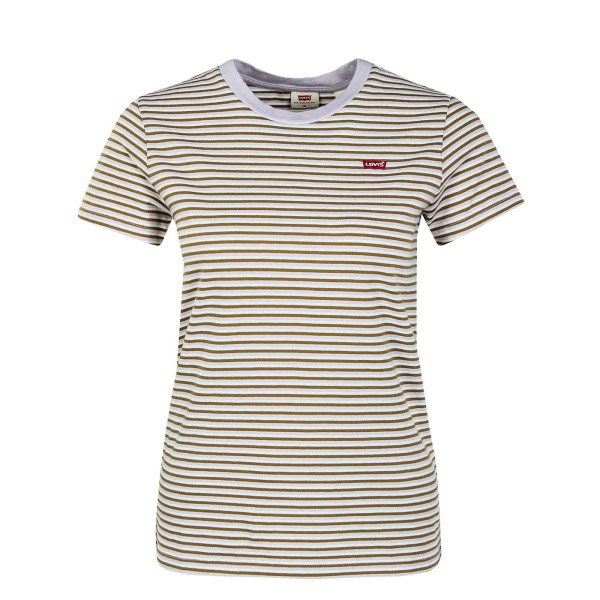 Damen T-Shirt - Perfect Sherbert Stripe - Brown