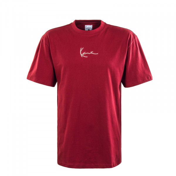 Herren T-Shirt - Small Signature - Dark Red
