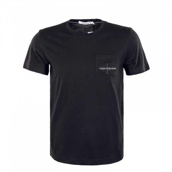 Herren T-Shirt - Monogram Embroidery 9098 - Black