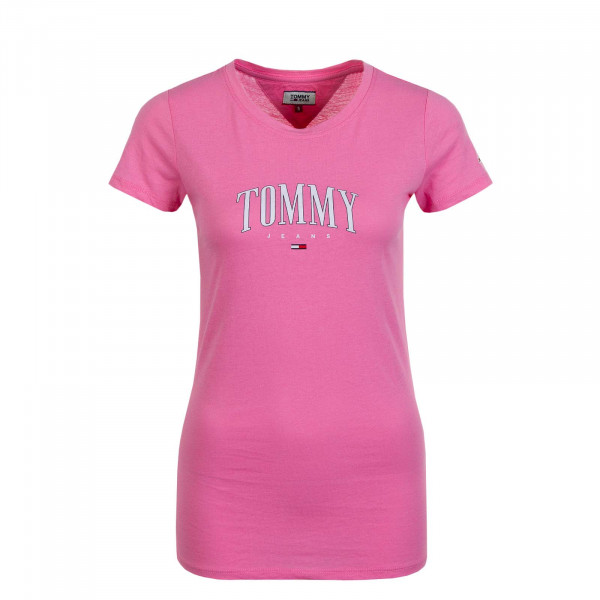 Damen T-Shirt Script Pink White