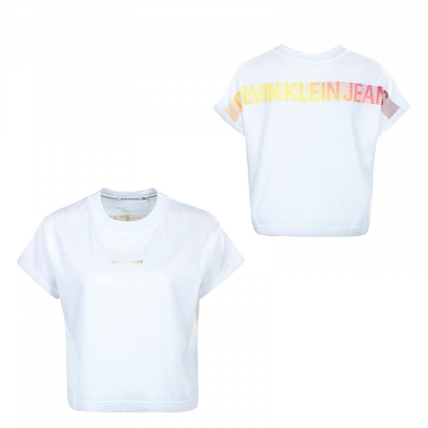 Damen T-Shirt - Degrade Back Logo 6247 - Bright / White