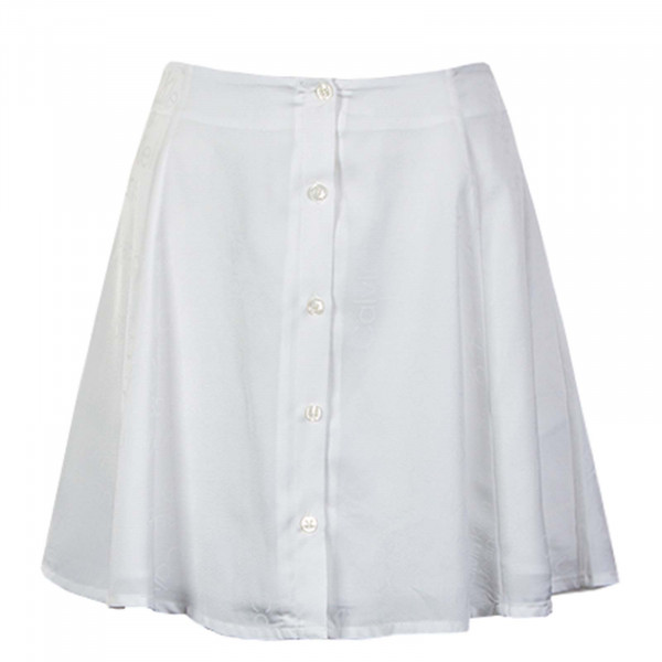 Damen Rock - Logo AOP Flirty Skirt - Bright White