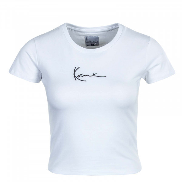 Damen T-Shirt - Small Signature Short Tee - White