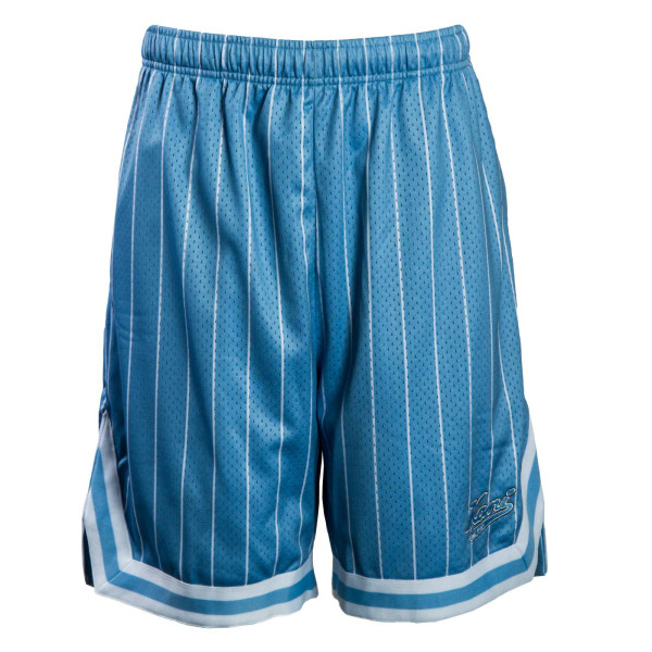 Herren Shorts - Varsity Pinstripe Mesh - Light Blue