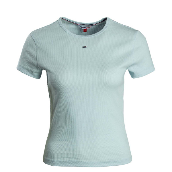 Damen T-Shirt - Bby Essential Rib - Shimmering Blue