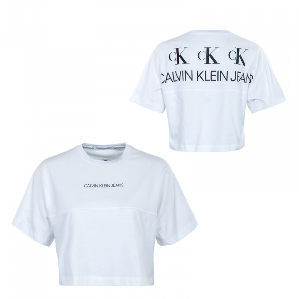 Damen T-Shirt - Back Reflective Logo - Bright White