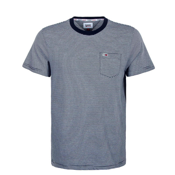 Herren T-Shirt - Reg Stripe Pocket Stripe - Twilight Navy