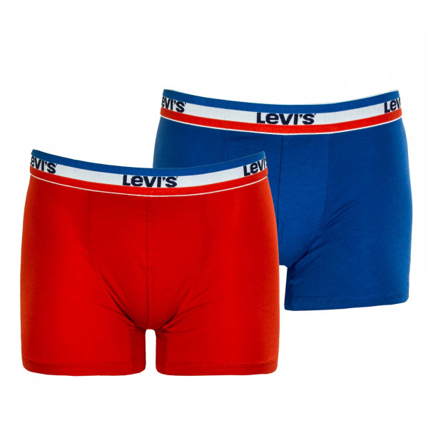 Herren Boxershort 2er-Pack - Sportswear Logo - Red / Blue