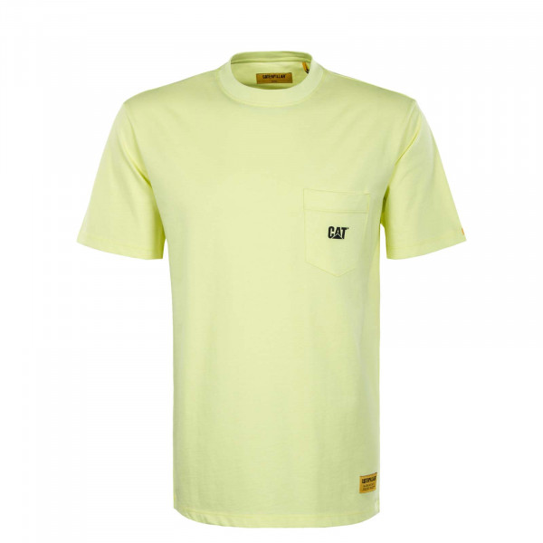 Herren T-Shirt - CAT Pocket Tee Hi-Vis - Yellow