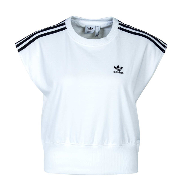 Damen T-Shirt - Waist Cinch - White
