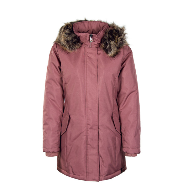 Damen Mantel - Katy Parka Coat - Rosa / Brown