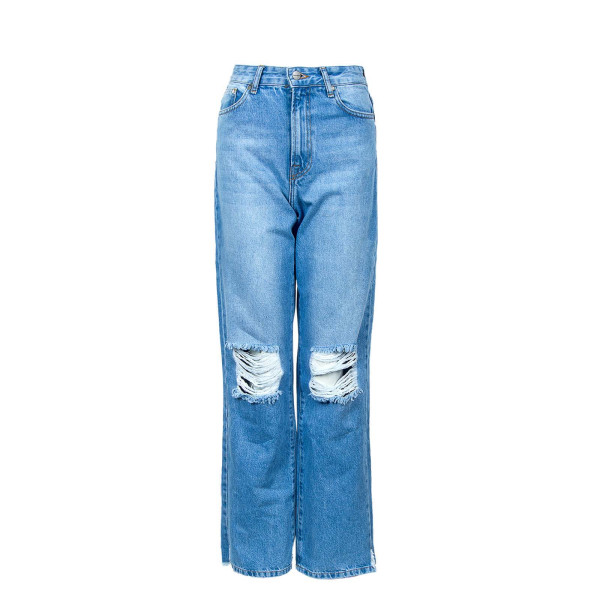 Damen Jeans - Mayall Distressed Wide - Washed Blue