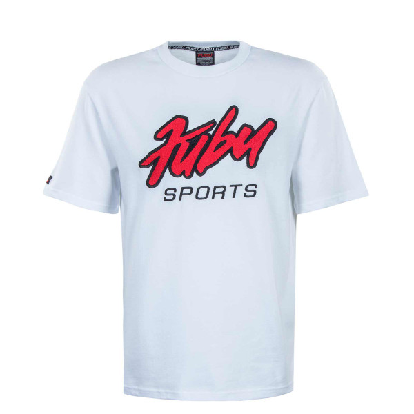 Herren T-Shirt - Sports - White / Red / Black