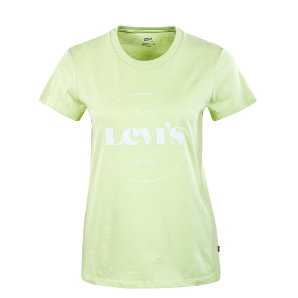 Damen T-Shirt - Perfect Circle Logo - Green / White