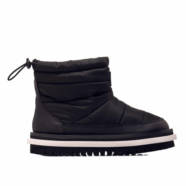 Damen Boots - Padded Flat - Black
