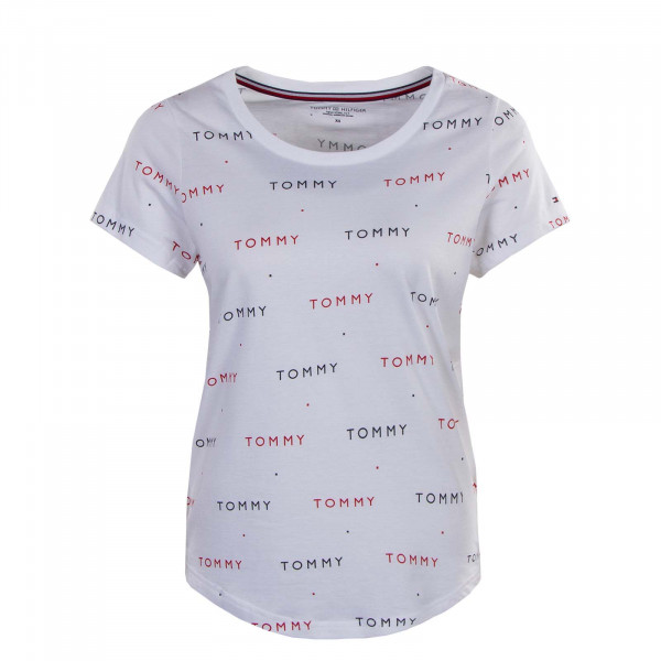 Damen T-Shirt - Print 2846 Ag Tommy Word Aop - White