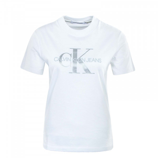 Damen T-Shirt - Glossy Monogram - Bright / White