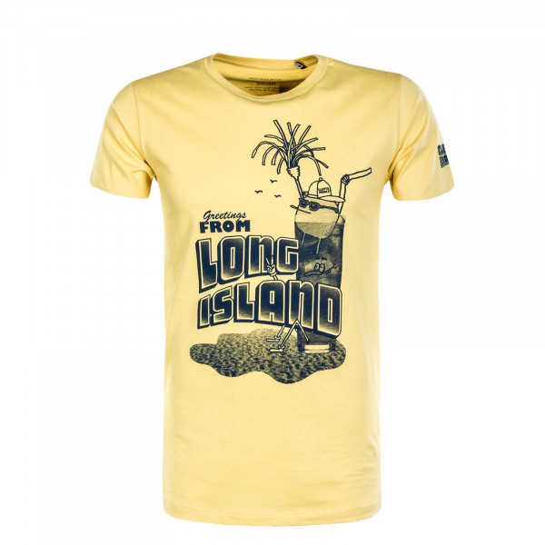 Herren T-Shirt - Basic Zitrone Long Island - Yarrow