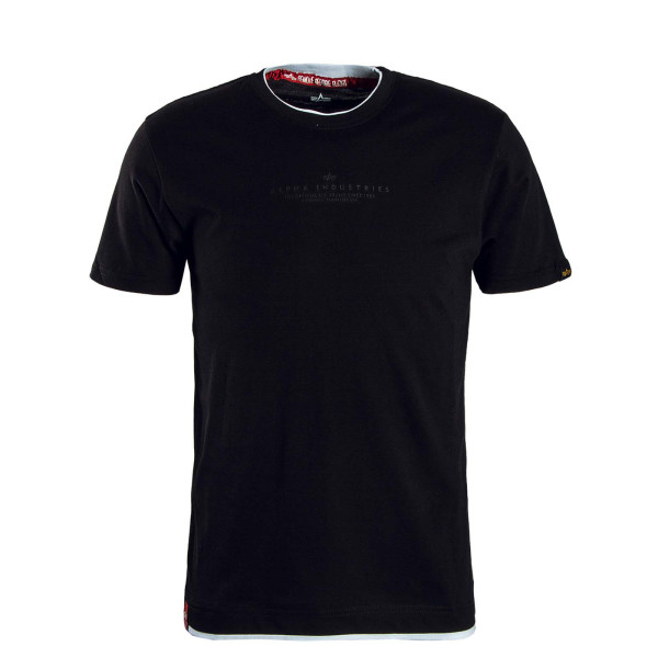 Herren T-Shirt - Double Layer - Black