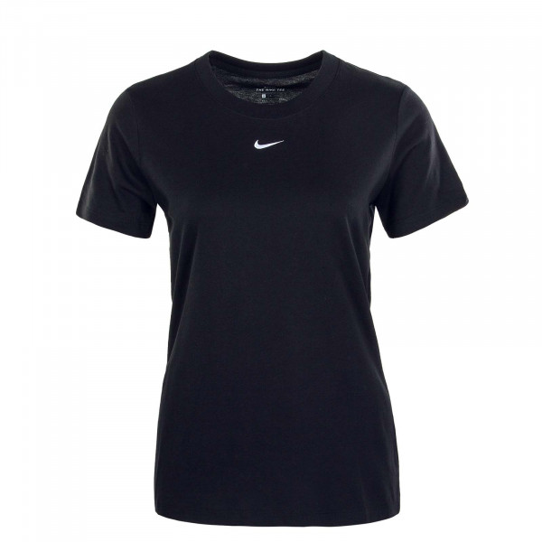 Damen T-Shirt Essential Crew Black White